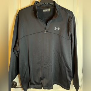 Men Black Under Armour Pullover 1/4 Zip